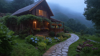 雨中小屋