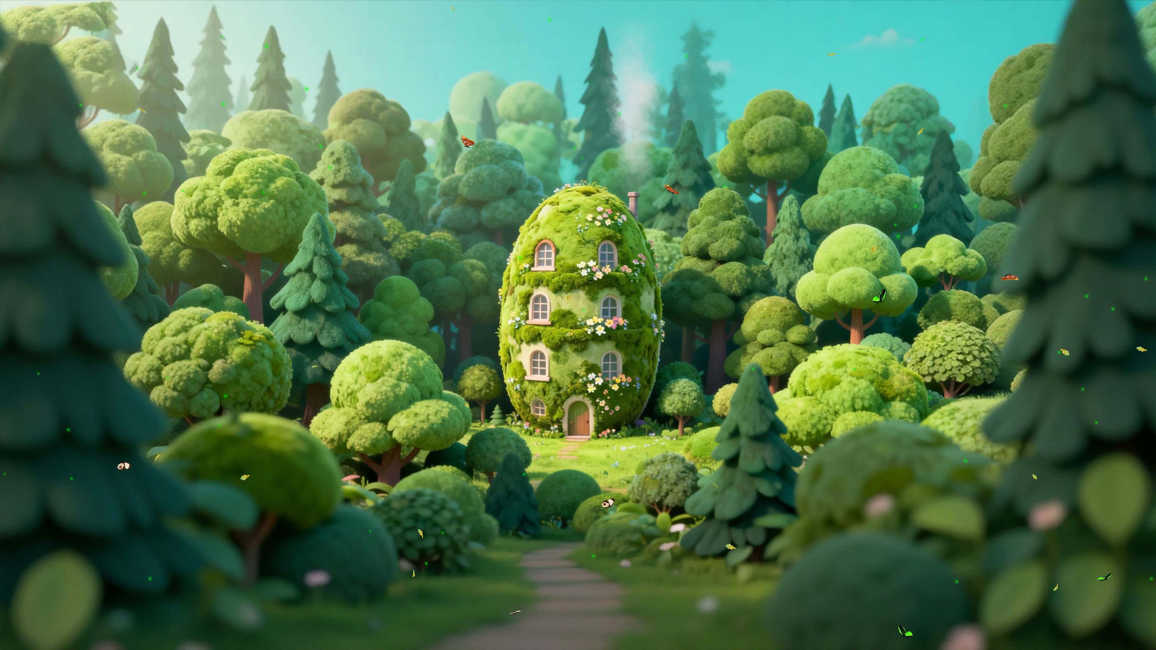 护眼绿景