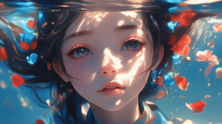 水中少女