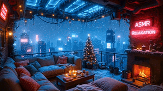 冬雪未来城市小屋