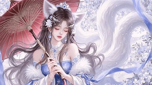 古风插画4K美女 动态壁纸 | 作者：辰东壁纸