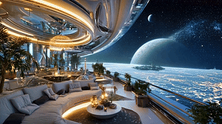 太空飞船星球