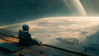 太空星球飞船宇航员