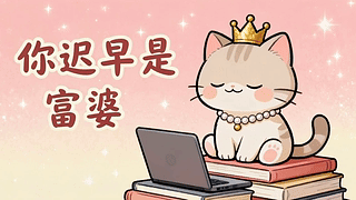 可爱猫咪你迟早是富婆