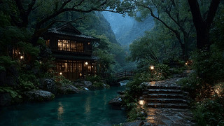 山间小桥流水人家