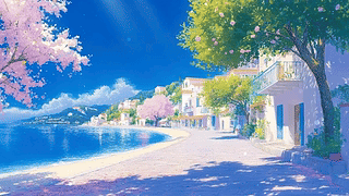 海边小镇阳光
