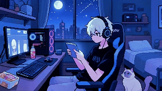 熬夜打游戏