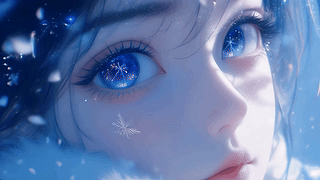 雪把星光吹进眼里