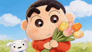 郁金香毛绒绒蜡笔小新