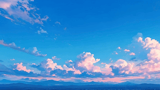 粉云蓝天