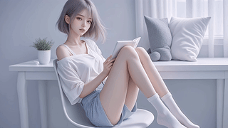 读书美女4K