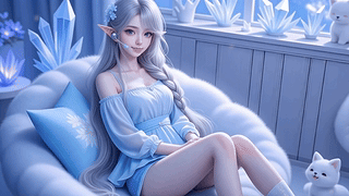 蓝色系列女孩