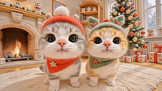 可爱小猫的圣诞节
