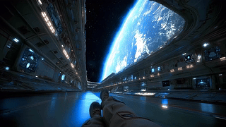 科幻太空星球飞船