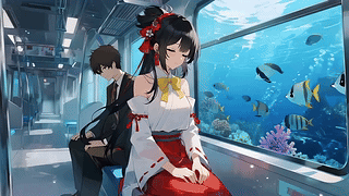 海底列车情侣