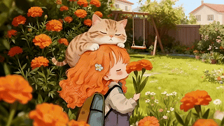 鲜花女孩
