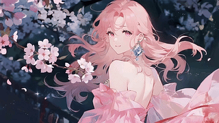 治愈樱花女孩