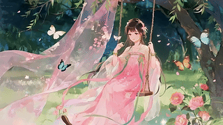 荡秋千的女孩
