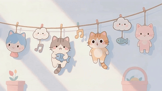 可爱几只猫咪