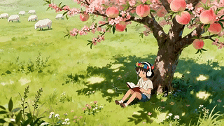 苹果树下女孩