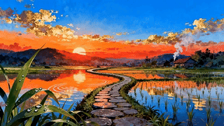 黄昏的乡村