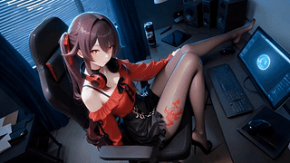 可爱黑丝女孩