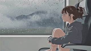 高铁上听雨