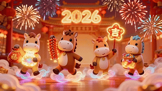 2026萌马贺新年