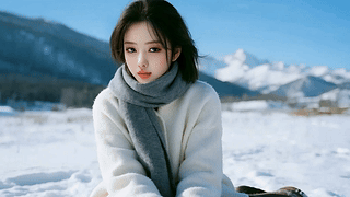 雪地小姐姐