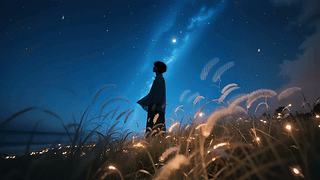星空下