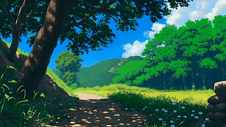 护眼乡村小路