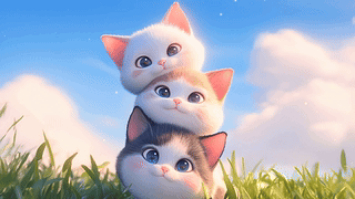 可可爱爱的猫