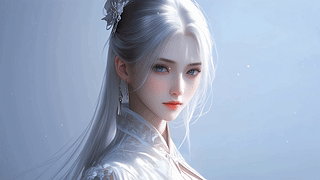 古风白发女神