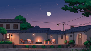 小美好仲夏夜小院