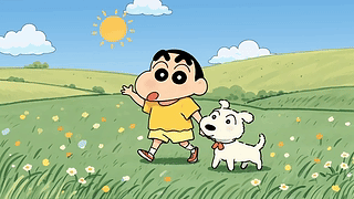 可爱遛狗小新