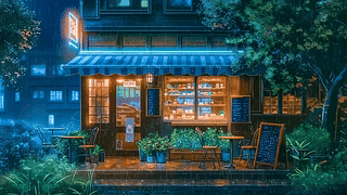 雨夜甜品店