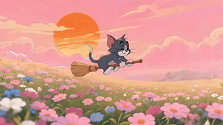 骑着扫帚的Tom