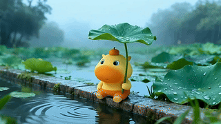躲雨的小可爱