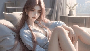 性感衬衫女神 动态壁纸 | 作者：好看壁纸