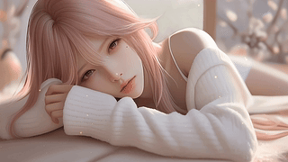 性感毛衣女孩