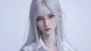 清纯眼镜女孩