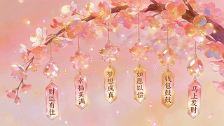 花枝下的祝福
