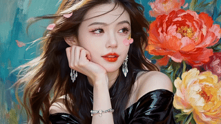 长发美女