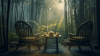 竹林品茶