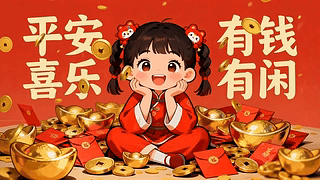 平安喜乐，有钱有闲