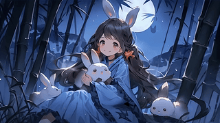 中秋夜美少女