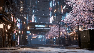 城市风光雪景