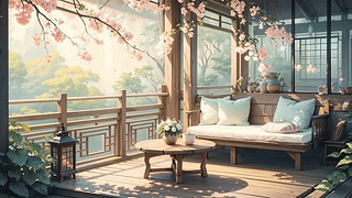唯美古风房间