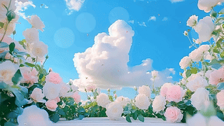 护眼花景