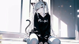 可爱猫耳女孩